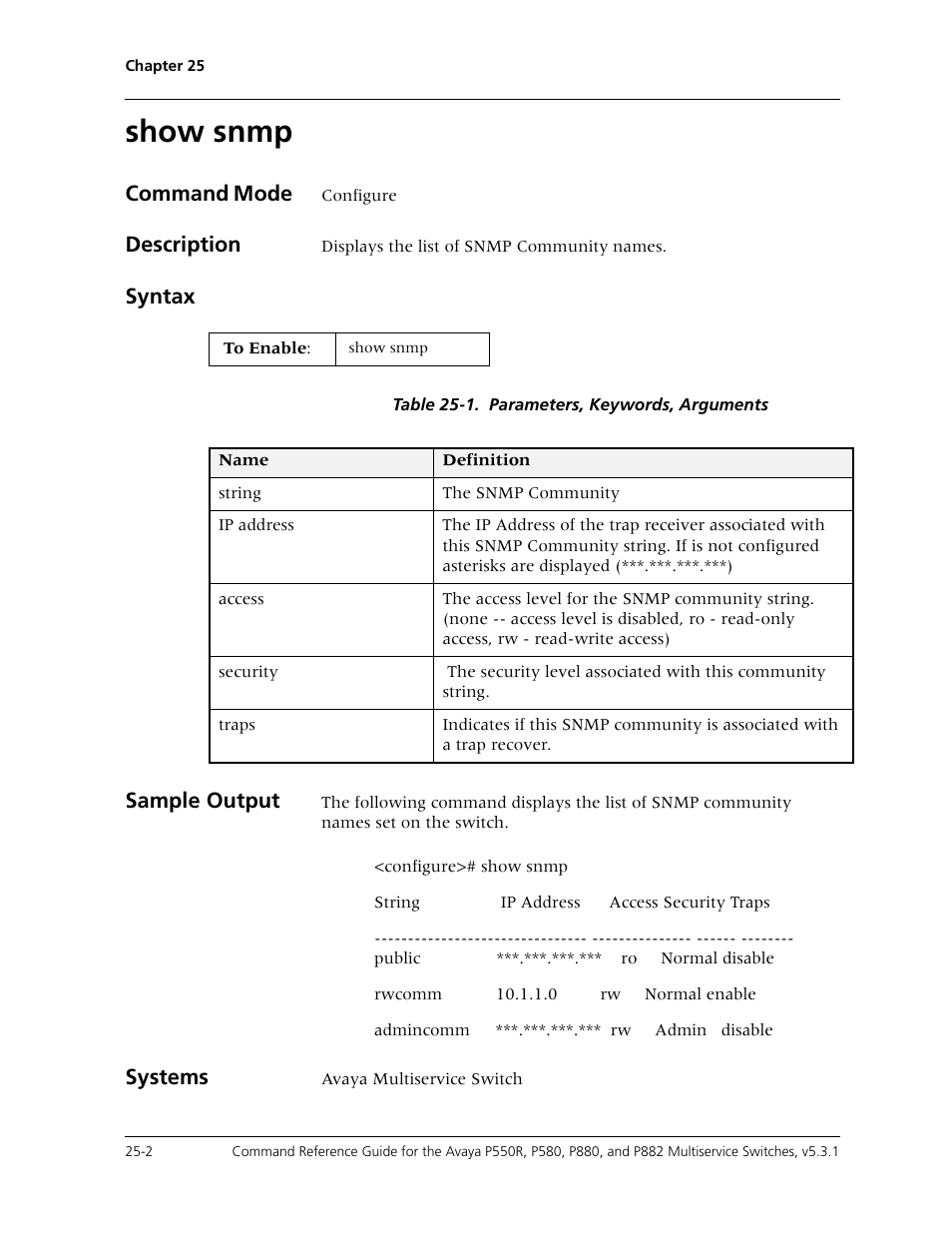 Show snmp, Show snmp -2 | Avaya Cajun P550R User Manual | Page 515 / 679