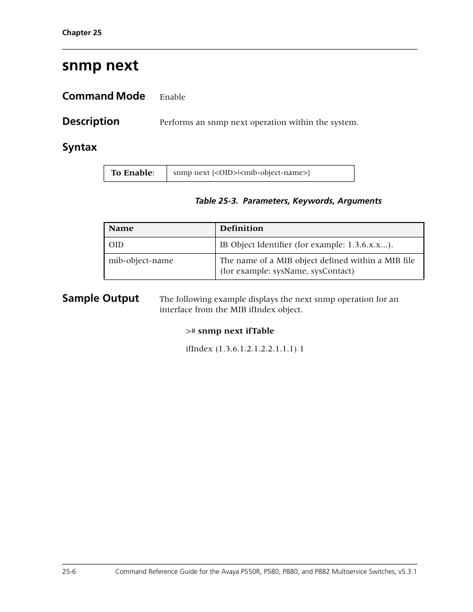 Snmp next, Snmp next -6 | Avaya Cajun P550R User Manual | Page 519 / 679