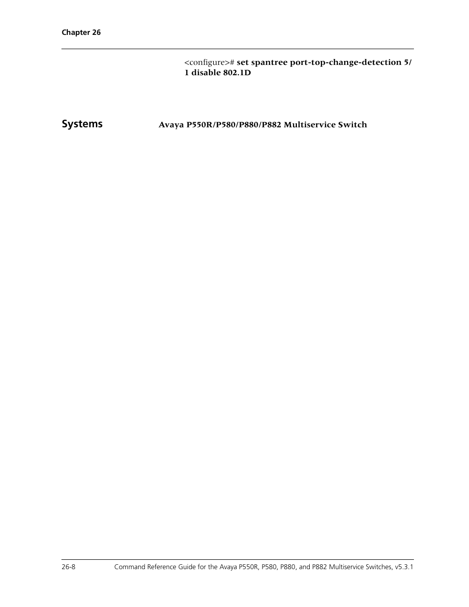 Systems | Avaya Cajun P550R User Manual | Page 533 / 679