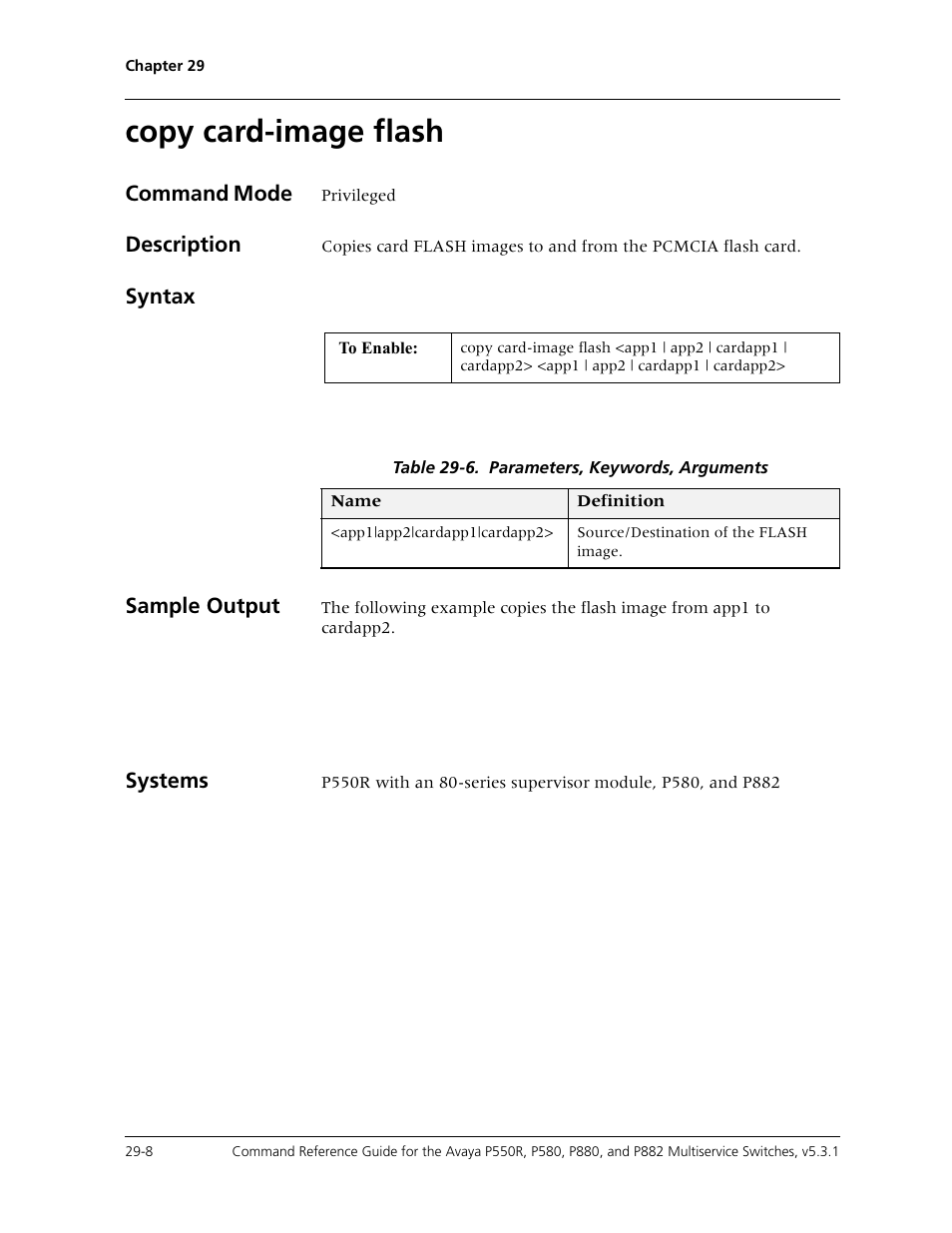 Copy card-image flash, Copy card-image flash -8 | Avaya Cajun P550R User Manual | Page 563 / 679