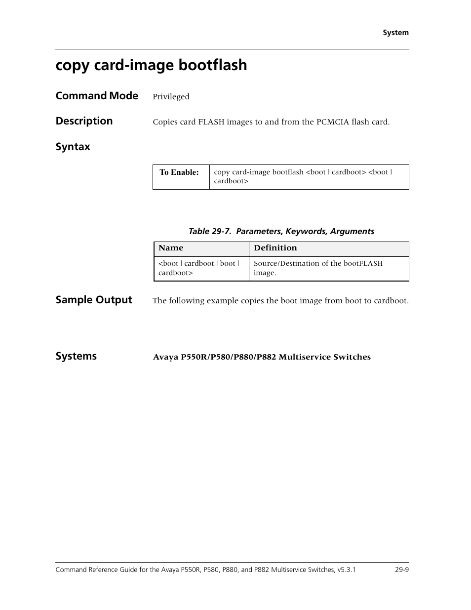 Copy card-image bootflash, Copy card-image bootflash -9 | Avaya Cajun P550R User Manual | Page 564 / 679