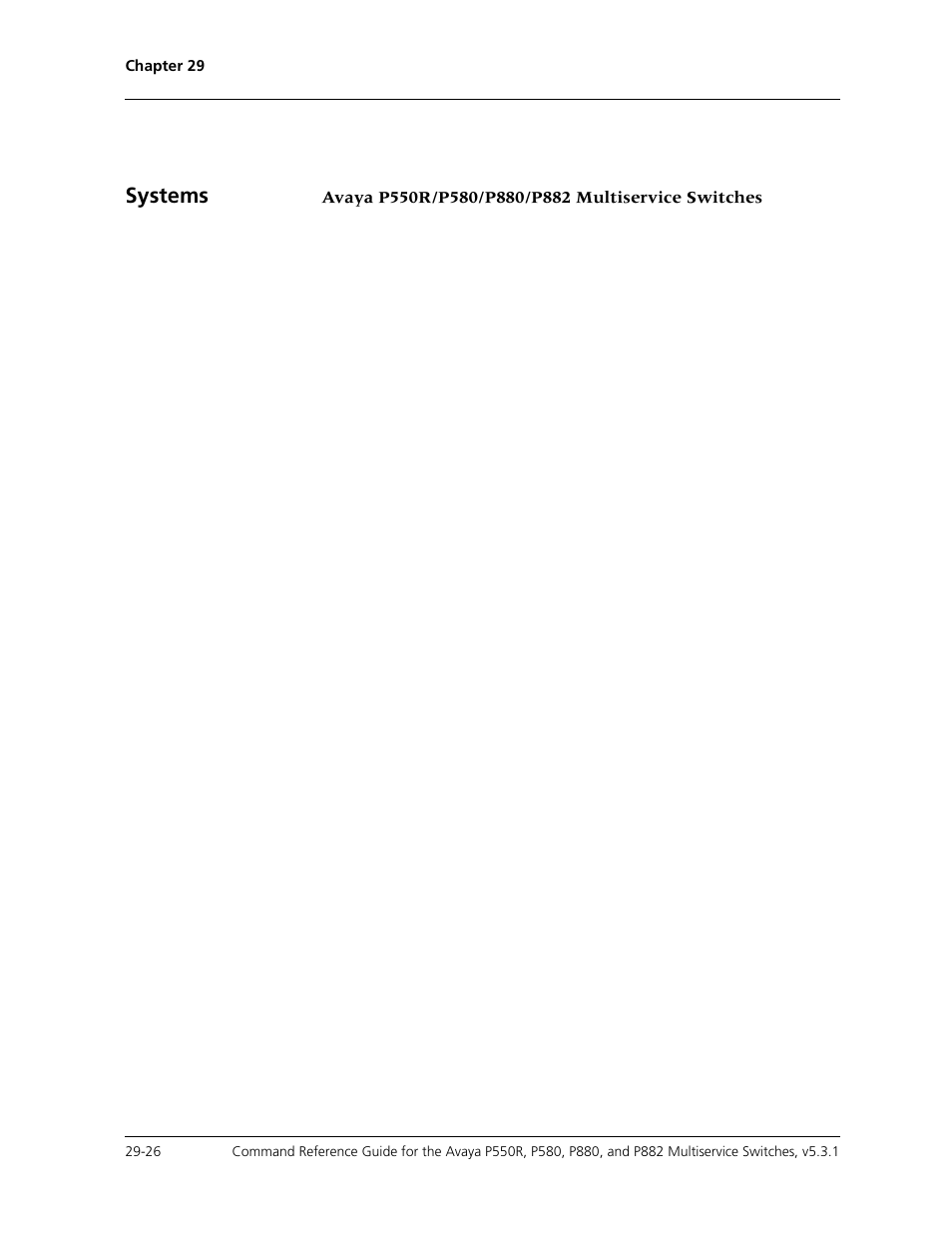 Systems | Avaya Cajun P550R User Manual | Page 581 / 679