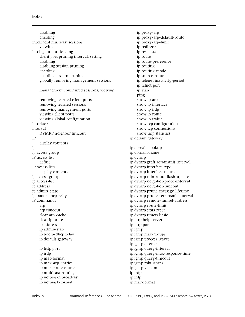 Avaya Cajun P550R User Manual | Page 671 / 679