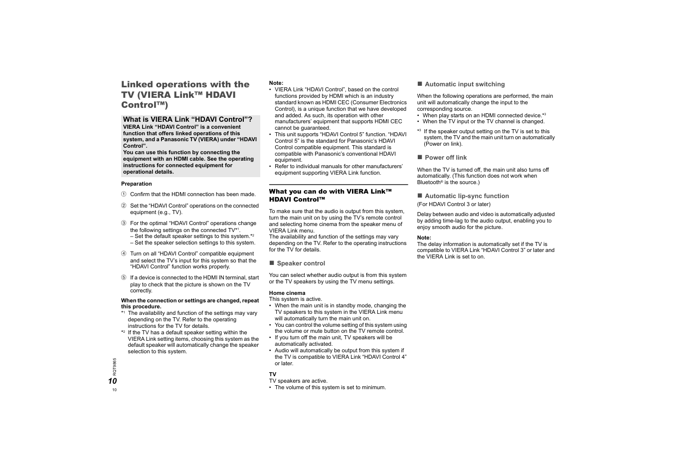 Panasonic SCHTE80EG User Manual | Page 10 / 76