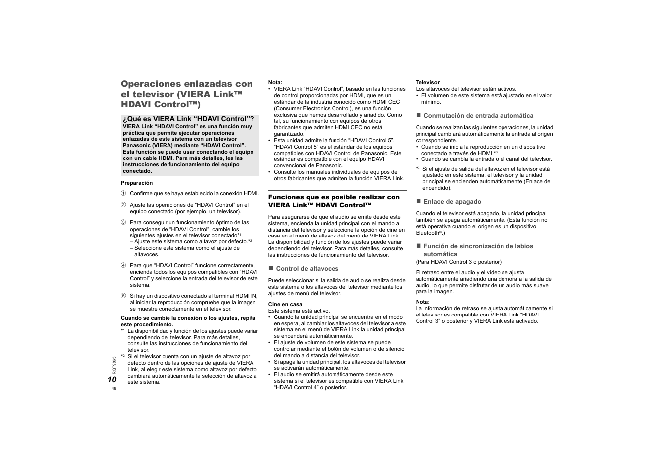 Panasonic SCHTE80EG User Manual | Page 48 / 76
