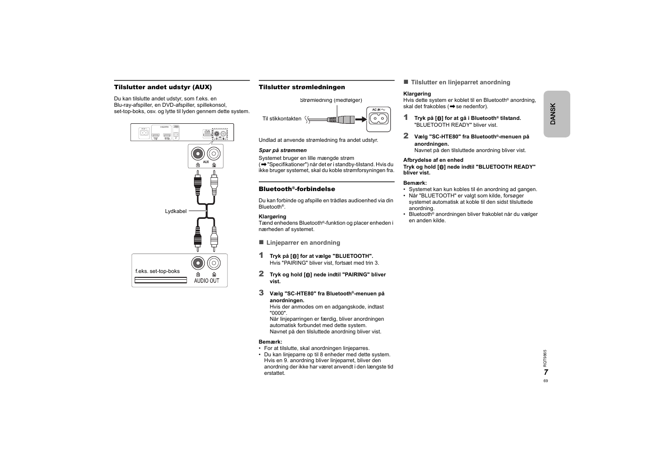 Panasonic SCHTE80EG User Manual | Page 69 / 76