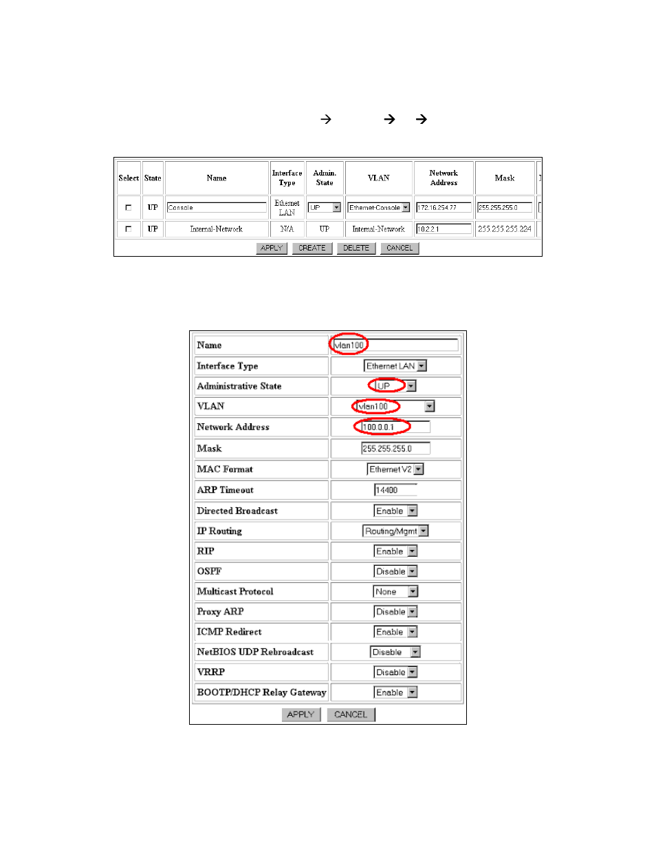 Create and assign an ip interface to the vlan | Avaya P882 User Manual | Page 11 / 31