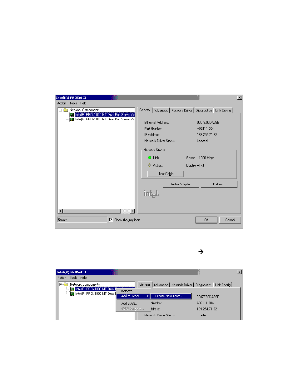 Creating an intel link aggregation adapter team | Avaya P882 User Manual | Page 22 / 31