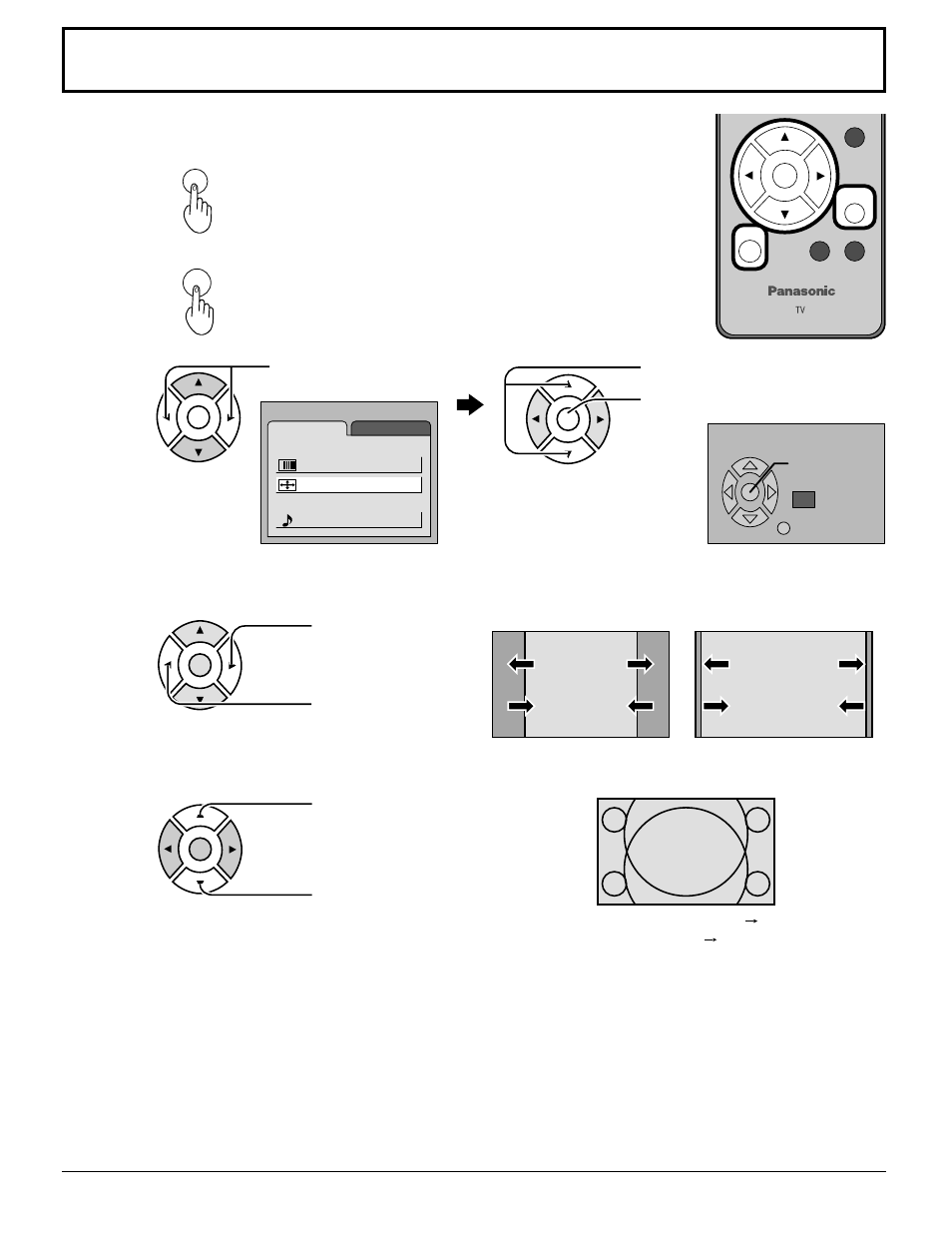 Ajuste de la posición y del tamaño de la pantalla | Panasonic TC15LT1 User Manual | Page 22 / 36