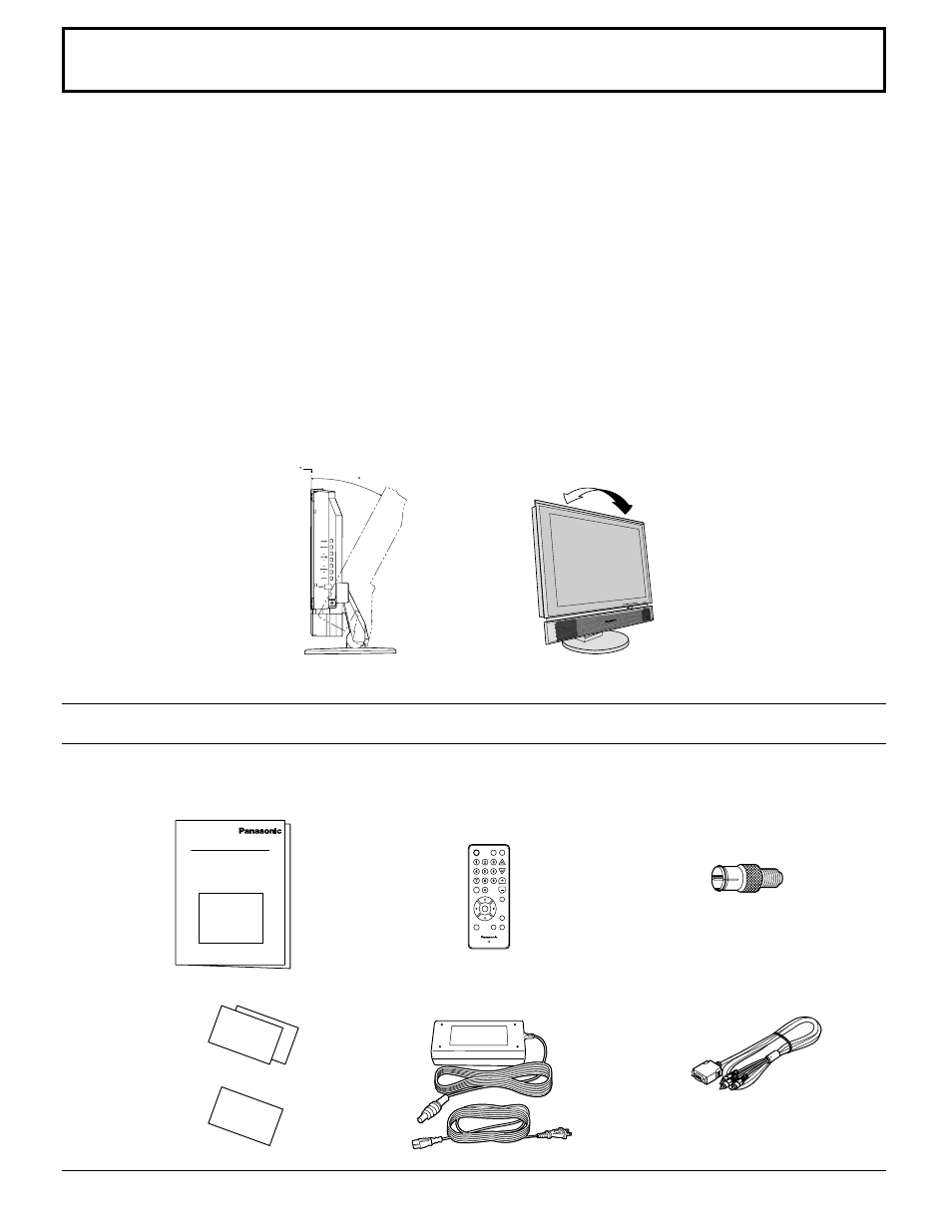 Instalación, Accesorios suministrados | Panasonic TC15LT1 User Manual | Page 6 / 36