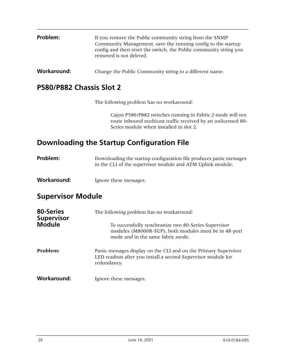 P580/p882 chassis slot 2, Downloading the startup configuration file, Supervisor module | Series supervisor module | Avaya P880 User Manual | Page 26 / 43