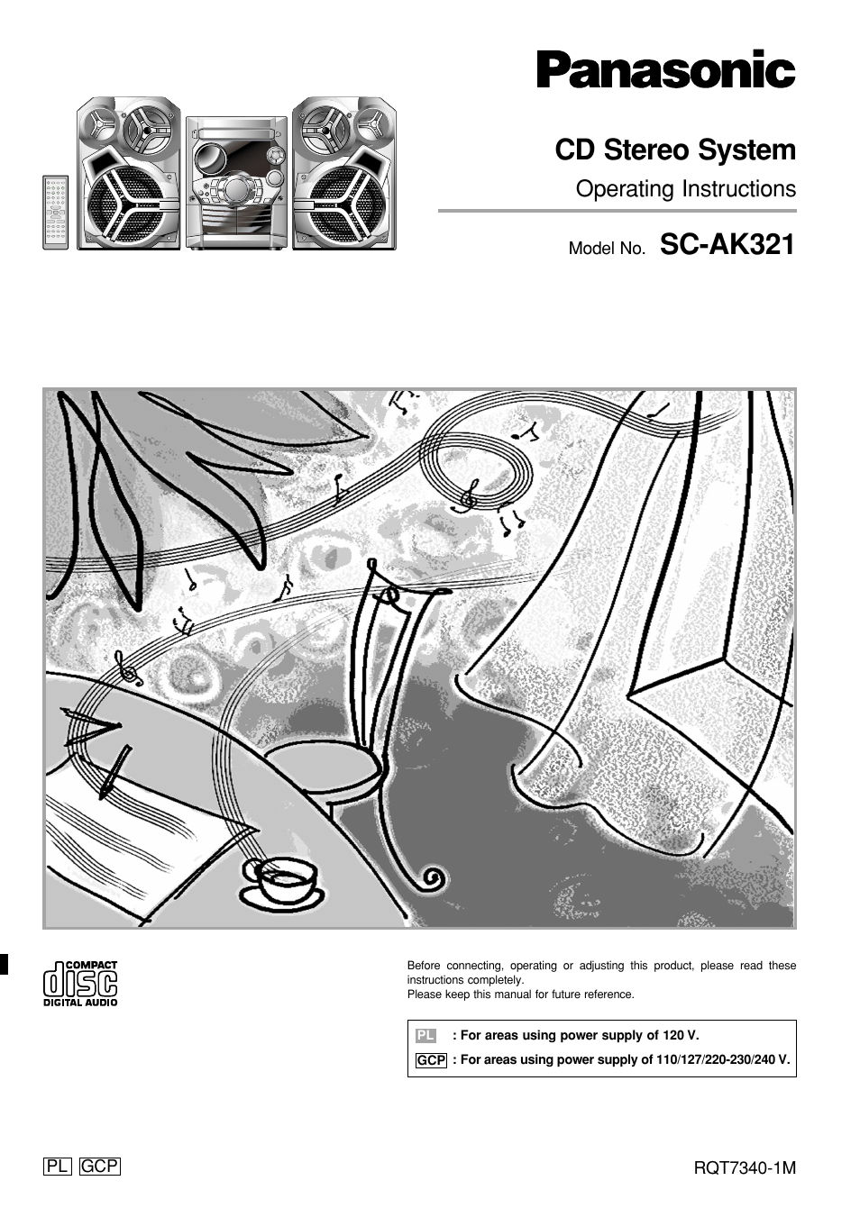 Panasonic SCAK321 User Manual | 40 pages