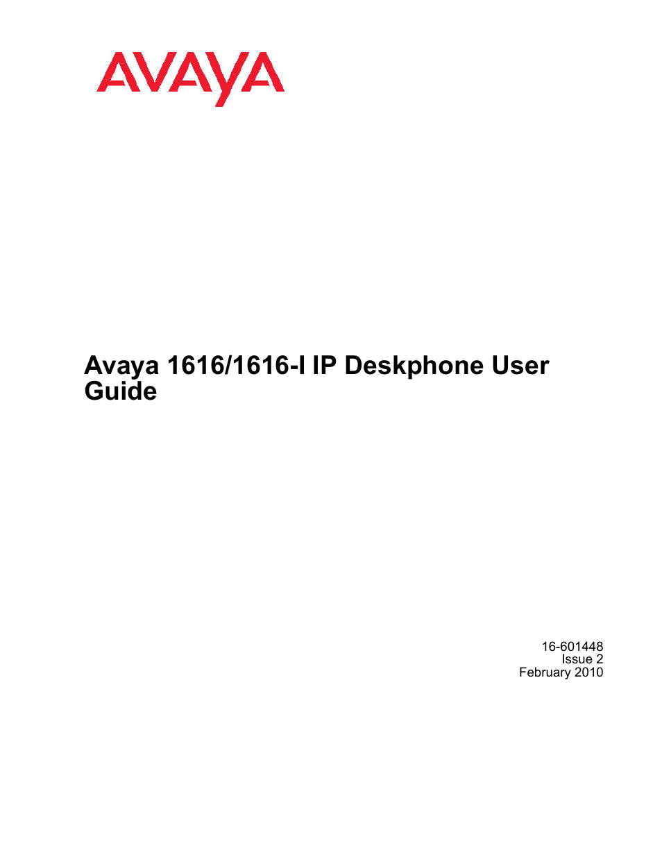 Avaya 1616-I User Manual | 50 pages