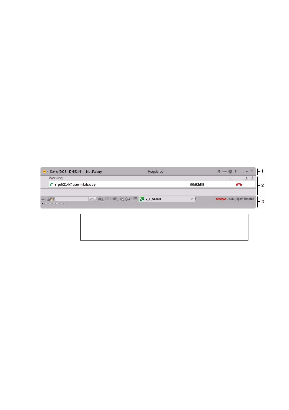 Agent desktop user interface, Navigation | Avaya Aura Agent NN44400-114 User Manual | Page 13 / 130