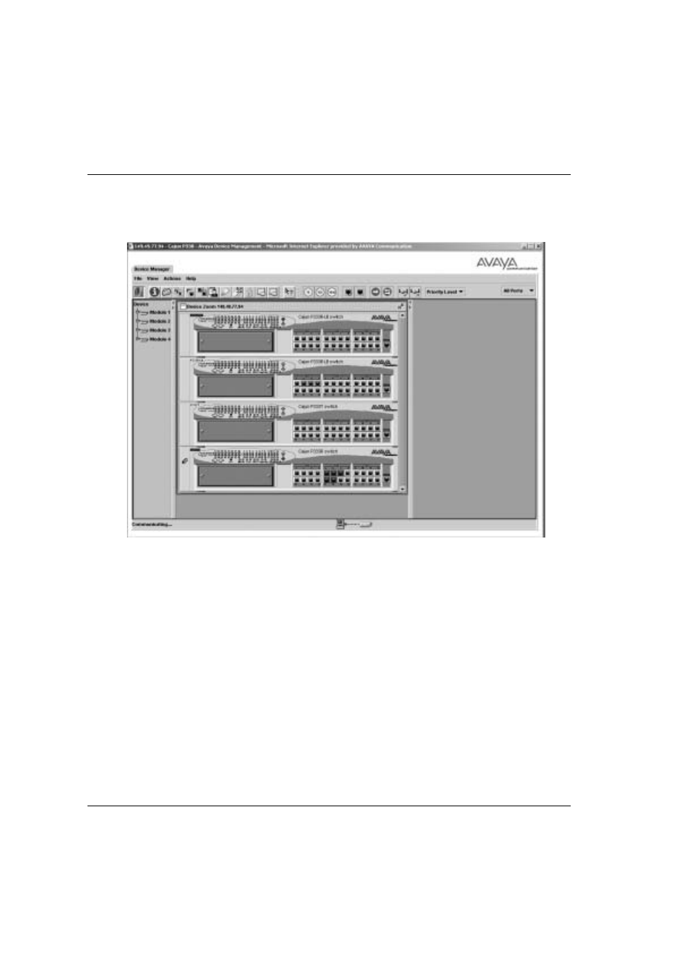 Figure 7.2, Web-based manager | Avaya P333T User Manual | Page 158 / 182