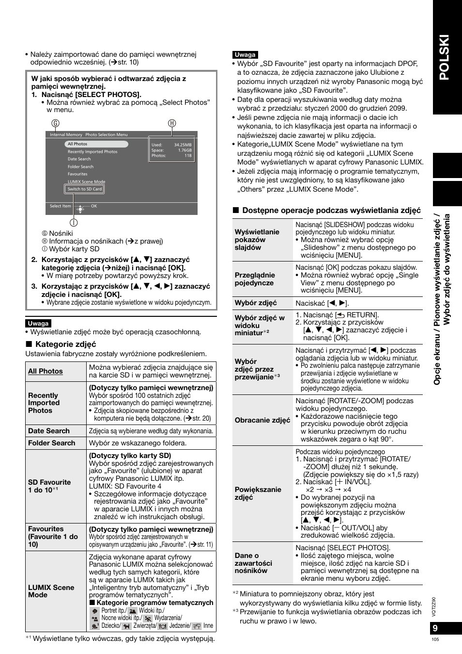 Polski | Panasonic MW20EG User Manual | Page 105 / 124