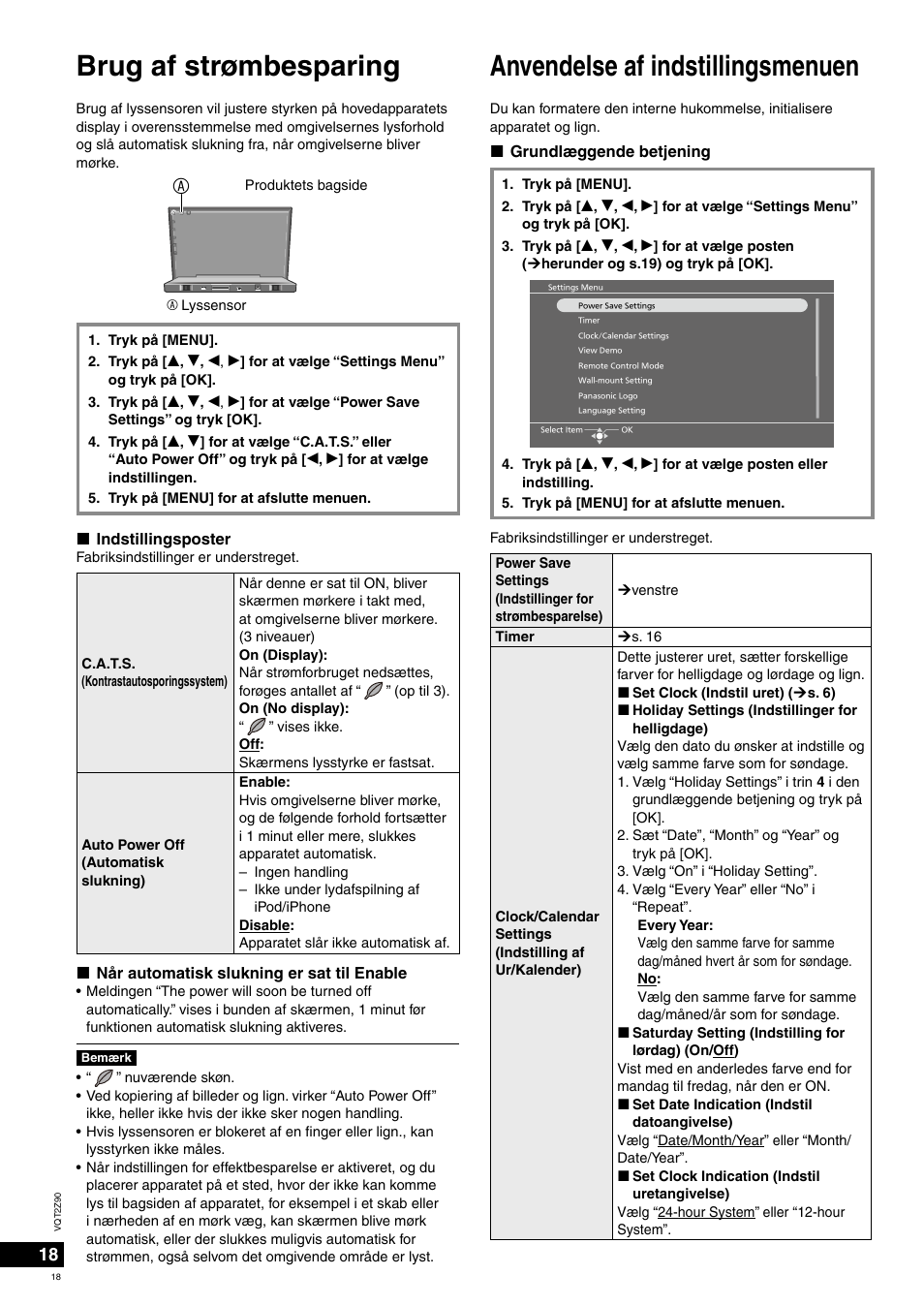 Panasonic MW20EG User Manual | Page 18 / 124
