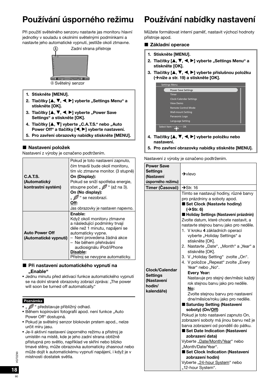 Panasonic MW20EG User Manual | Page 90 / 124