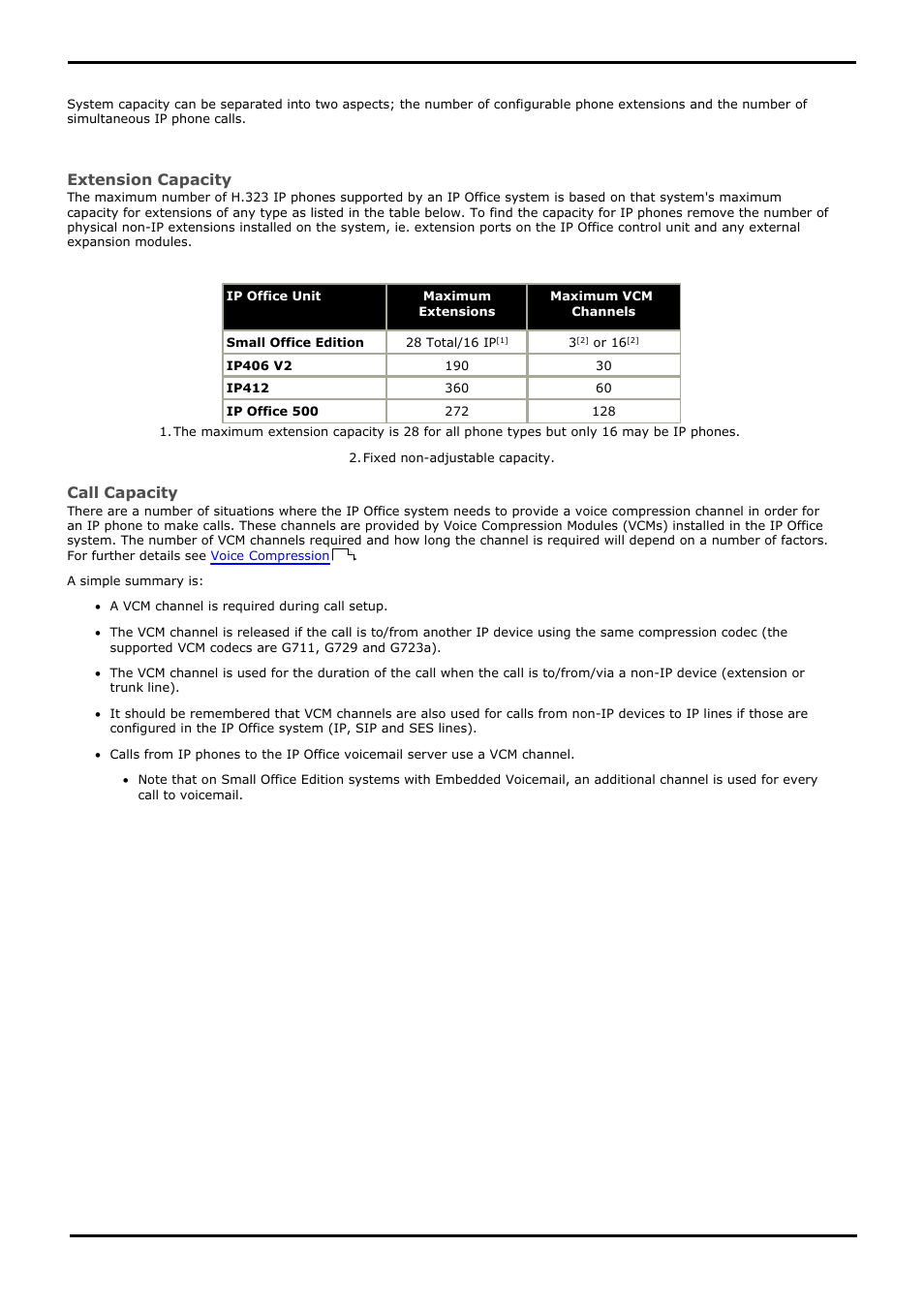 System capacity, 3 system capacity, 5 open url entry | Avaya IP Office 4.2 User Manual | Page 10 / 88