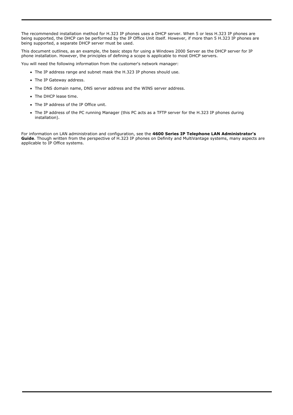 Alternate dhcp server setup, Alternate dhcp servers, Alternate dhcp setup | That server, see | Avaya IP Office 4.2 User Manual | Page 66 / 88