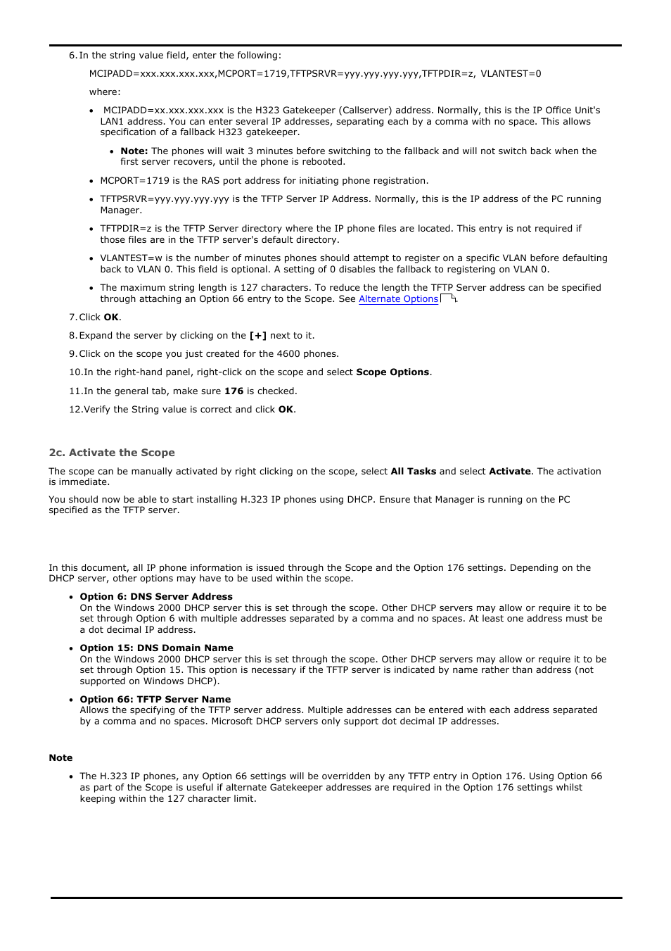 Alternate options, 2 alternate options | Avaya IP Office 4.2 User Manual | Page 68 / 88