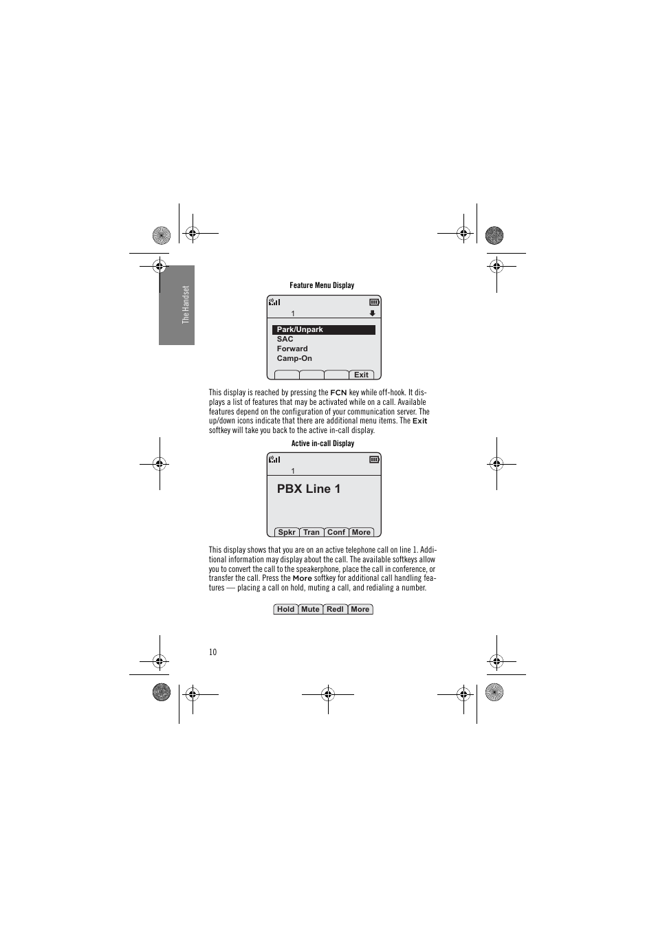 Pbx line 1 | Avaya 3641 User Manual | Page 10 / 48