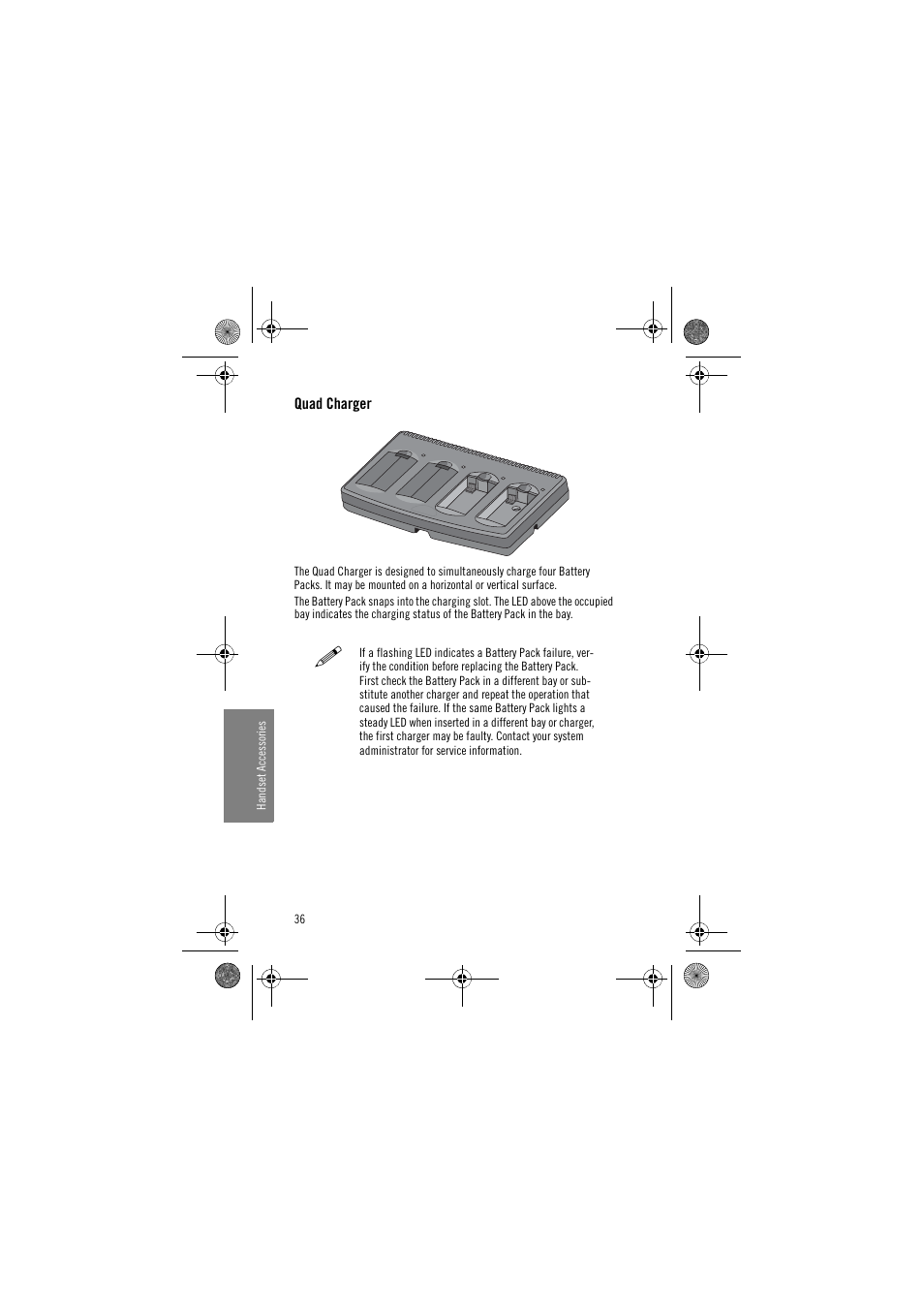 Quad charger | Avaya 3641 User Manual | Page 36 / 48