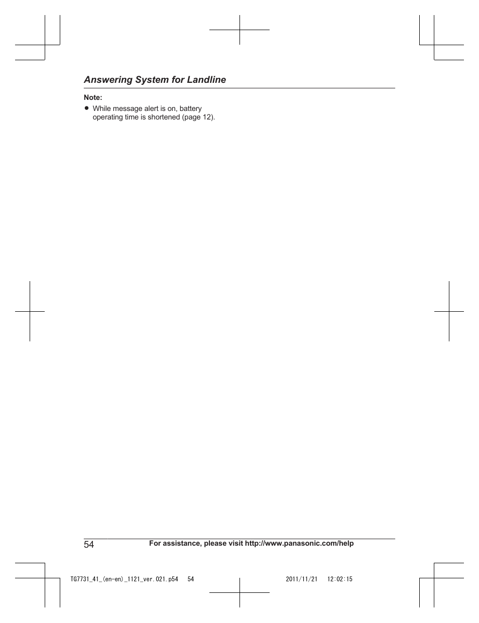 Panasonic KXTG7742 User Manual | Page 54 / 88