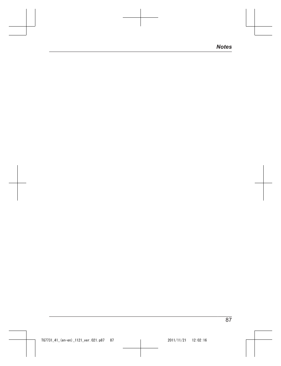Panasonic KXTG7742 User Manual | Page 87 / 88