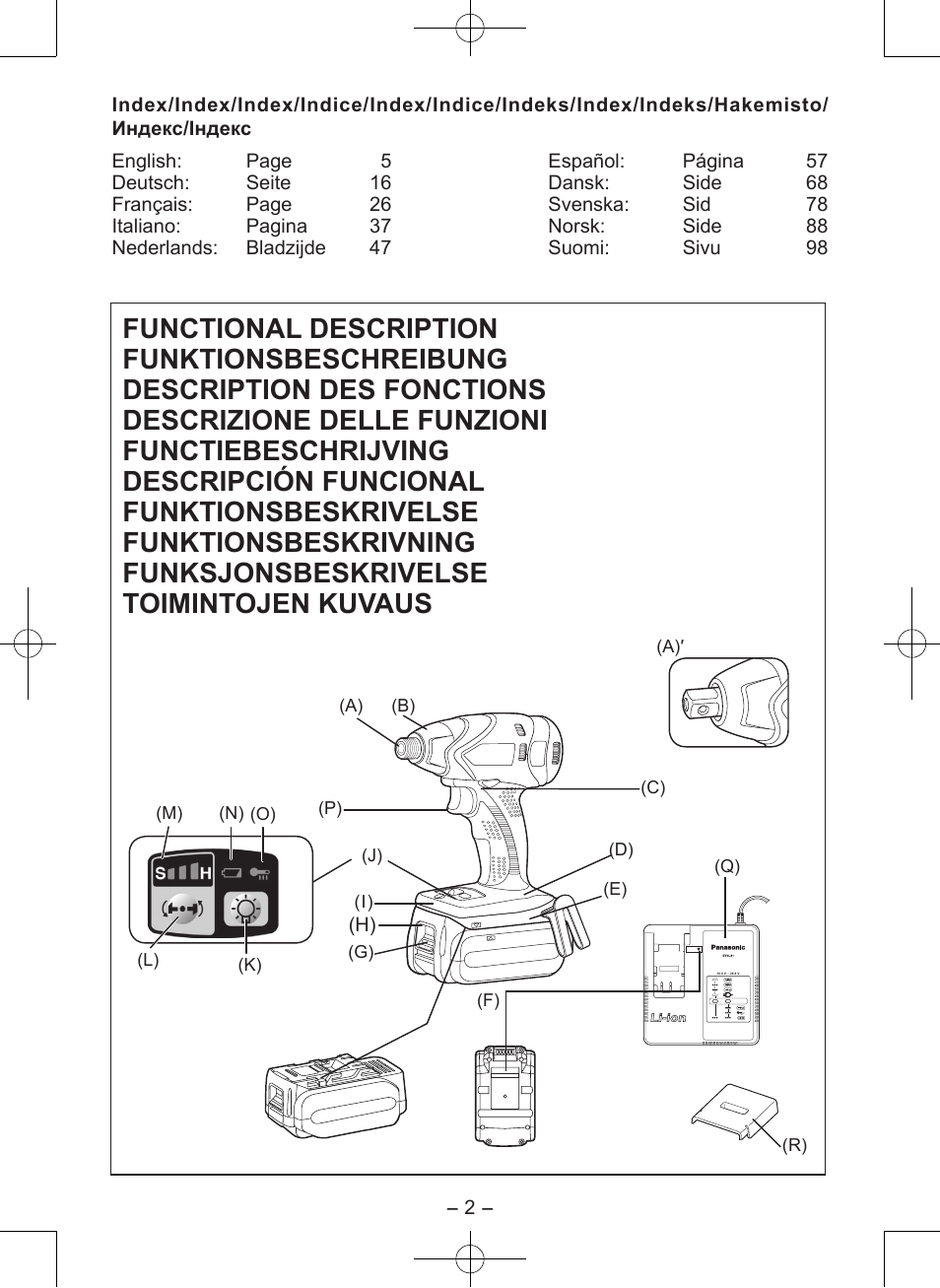 Panasonic EY7546 User Manual | Page 2 / 116