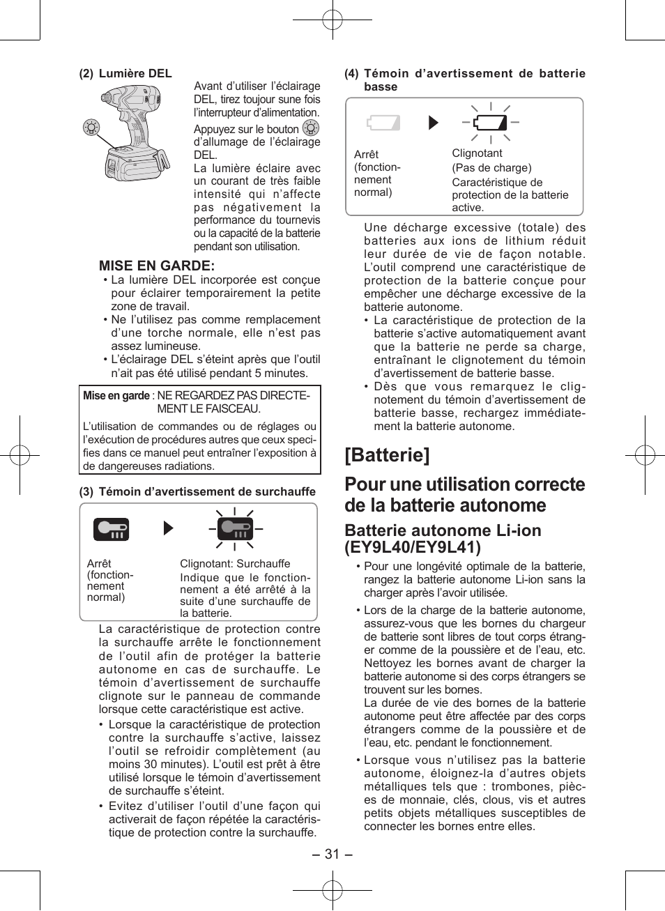 Panasonic EY7546 User Manual | Page 31 / 116