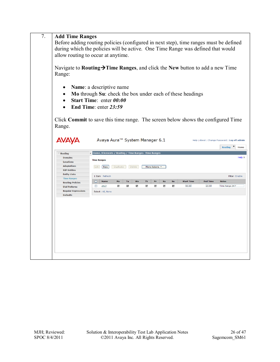 Avaya SM61 User Manual | Page 26 / 47