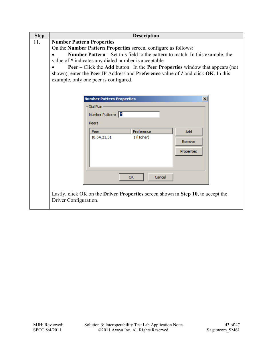 Avaya SM61 User Manual | Page 43 / 47