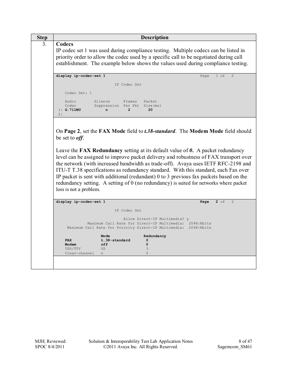 Avaya SM61 User Manual | Page 8 / 47