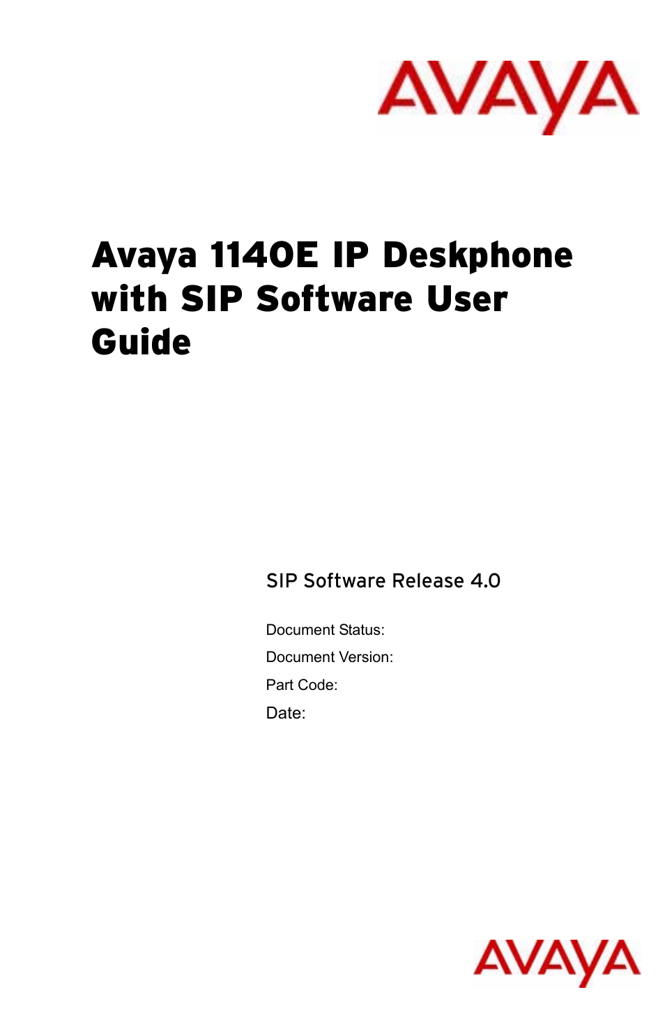 Avaya 1140E IP User Manual | 418 pages