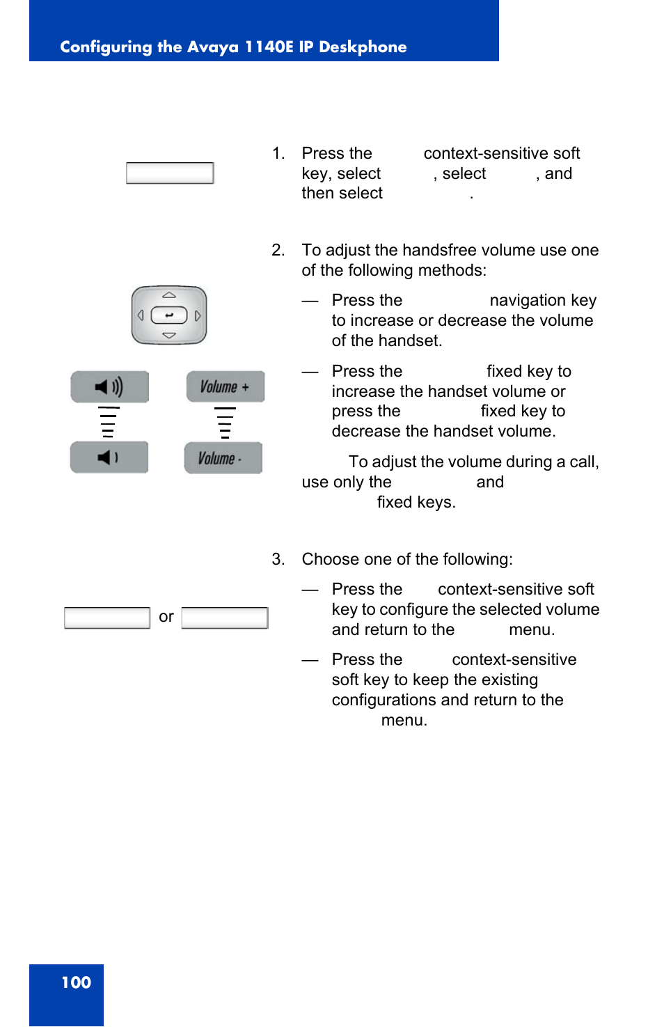 Prefs, Set back | Avaya 1140E IP User Manual | Page 100 / 418