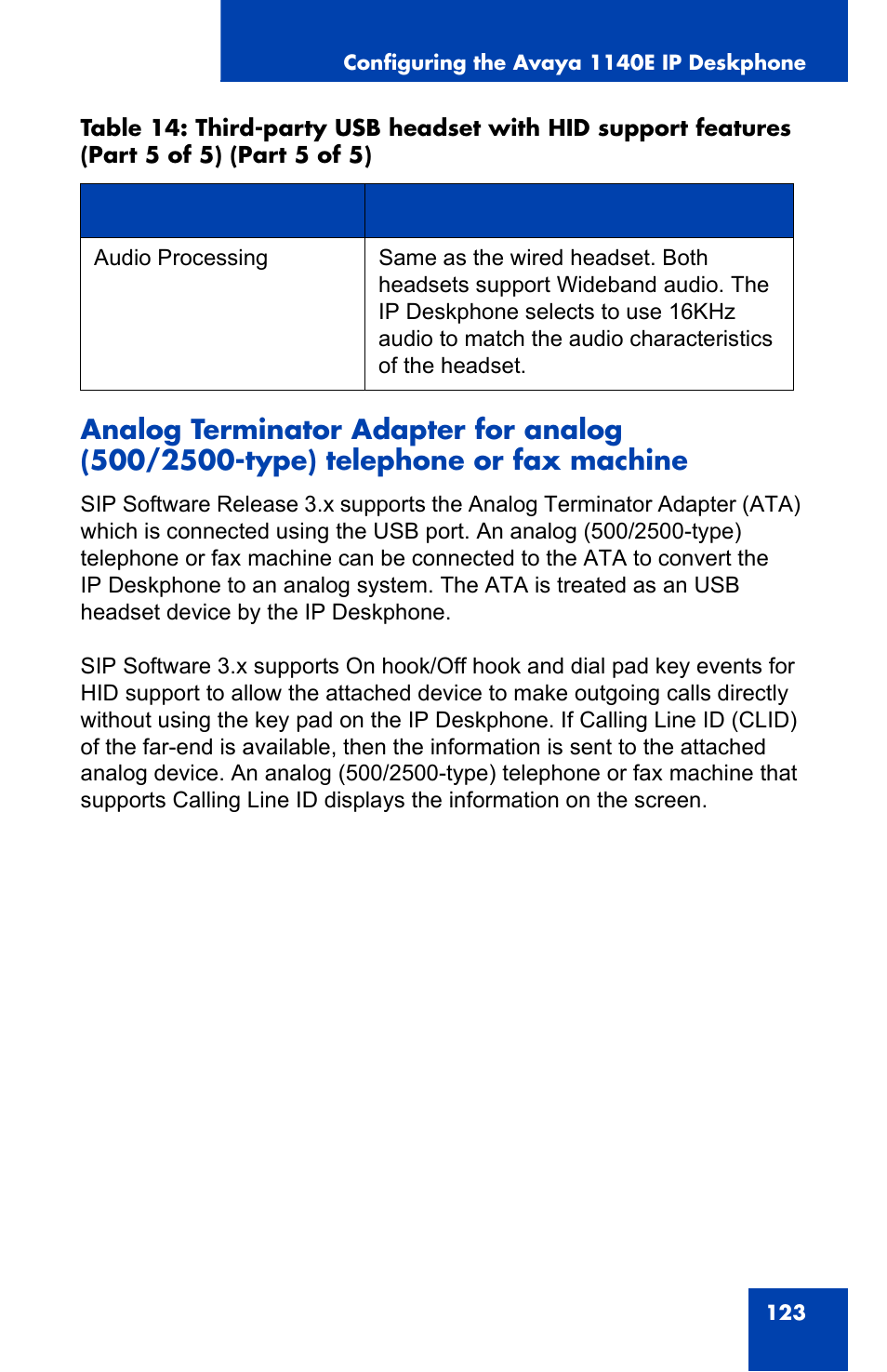 Avaya 1140E IP User Manual | Page 123 / 418