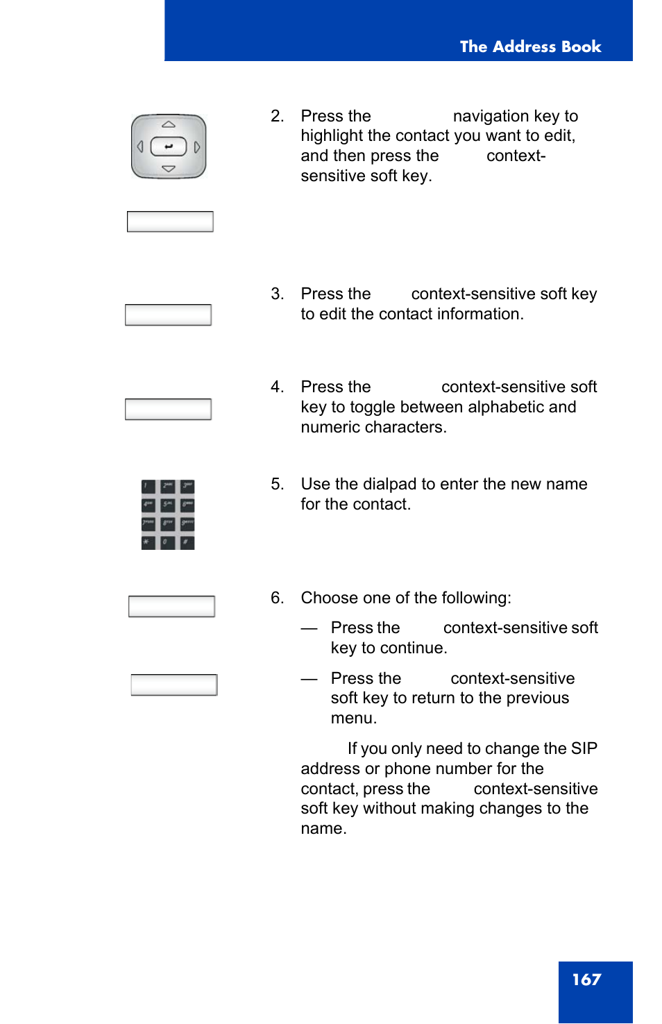 View, Edit, Next back | Avaya 1140E IP User Manual | Page 167 / 418