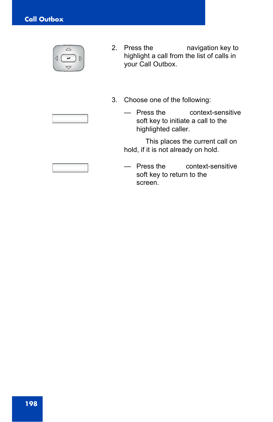 Select back | Avaya 1140E IP User Manual | Page 198 / 418