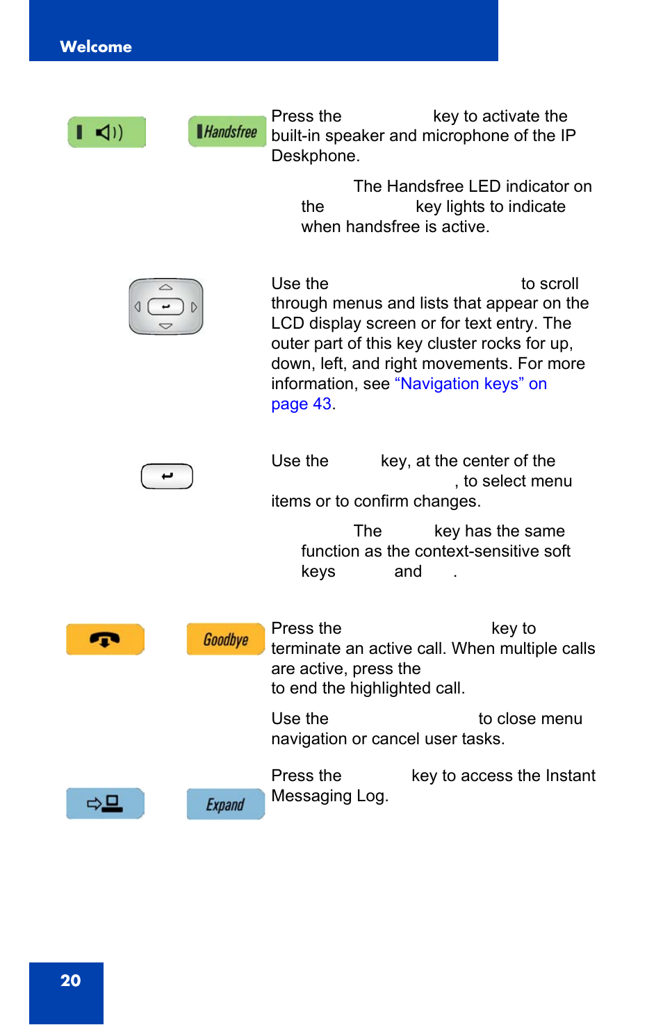 Avaya 1140E IP User Manual | Page 20 / 418