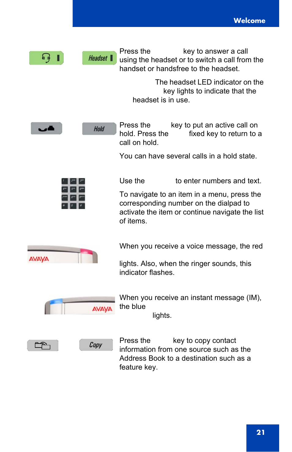 Avaya 1140E IP User Manual | Page 21 / 418