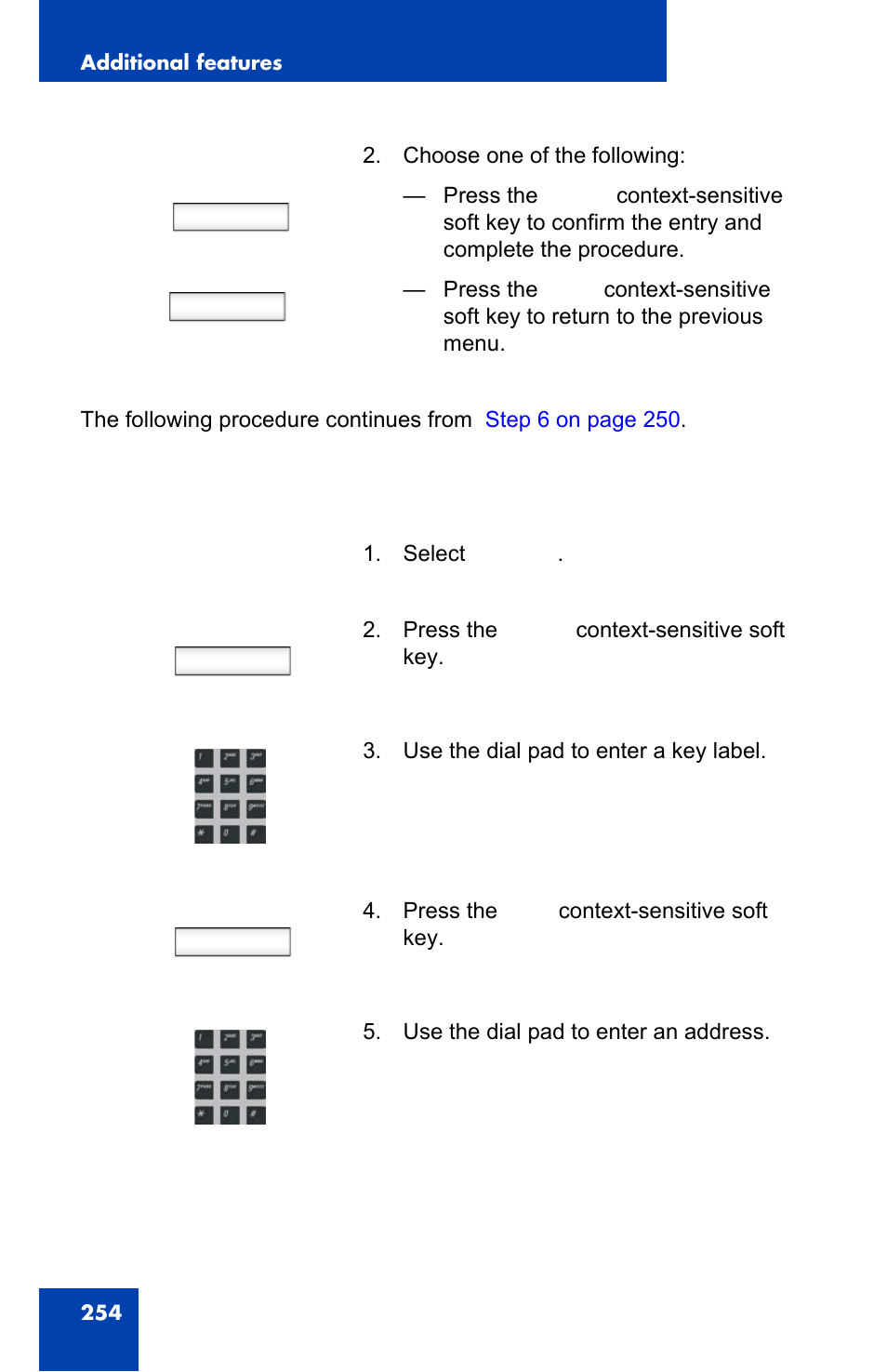 To program a send im, Finish back, Select | Next | Avaya 1140E IP User Manual | Page 254 / 418