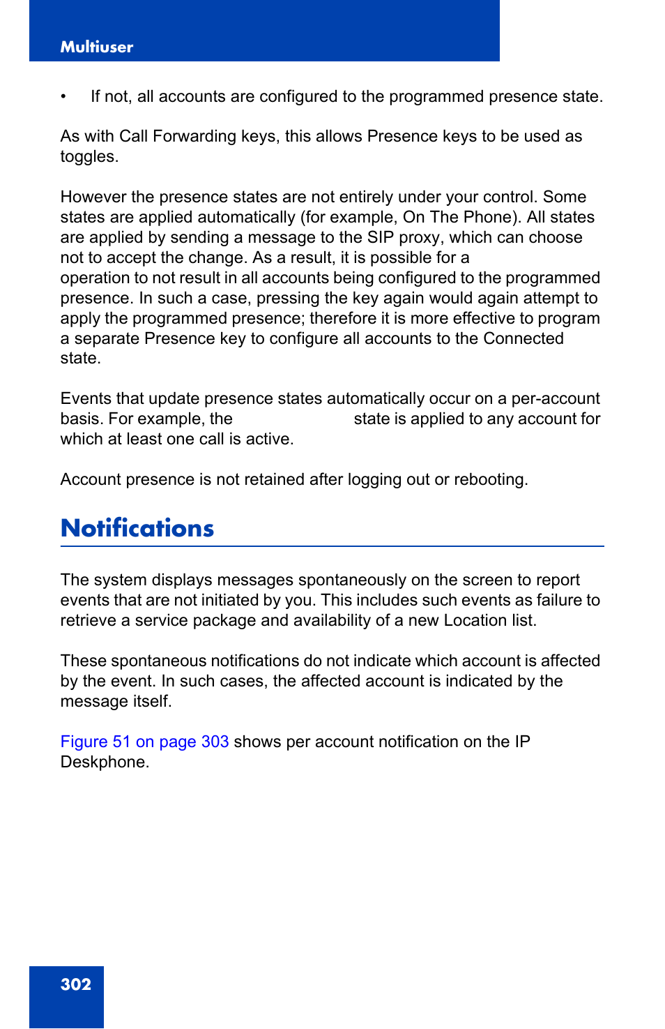 Notifications | Avaya 1140E IP User Manual | Page 302 / 418