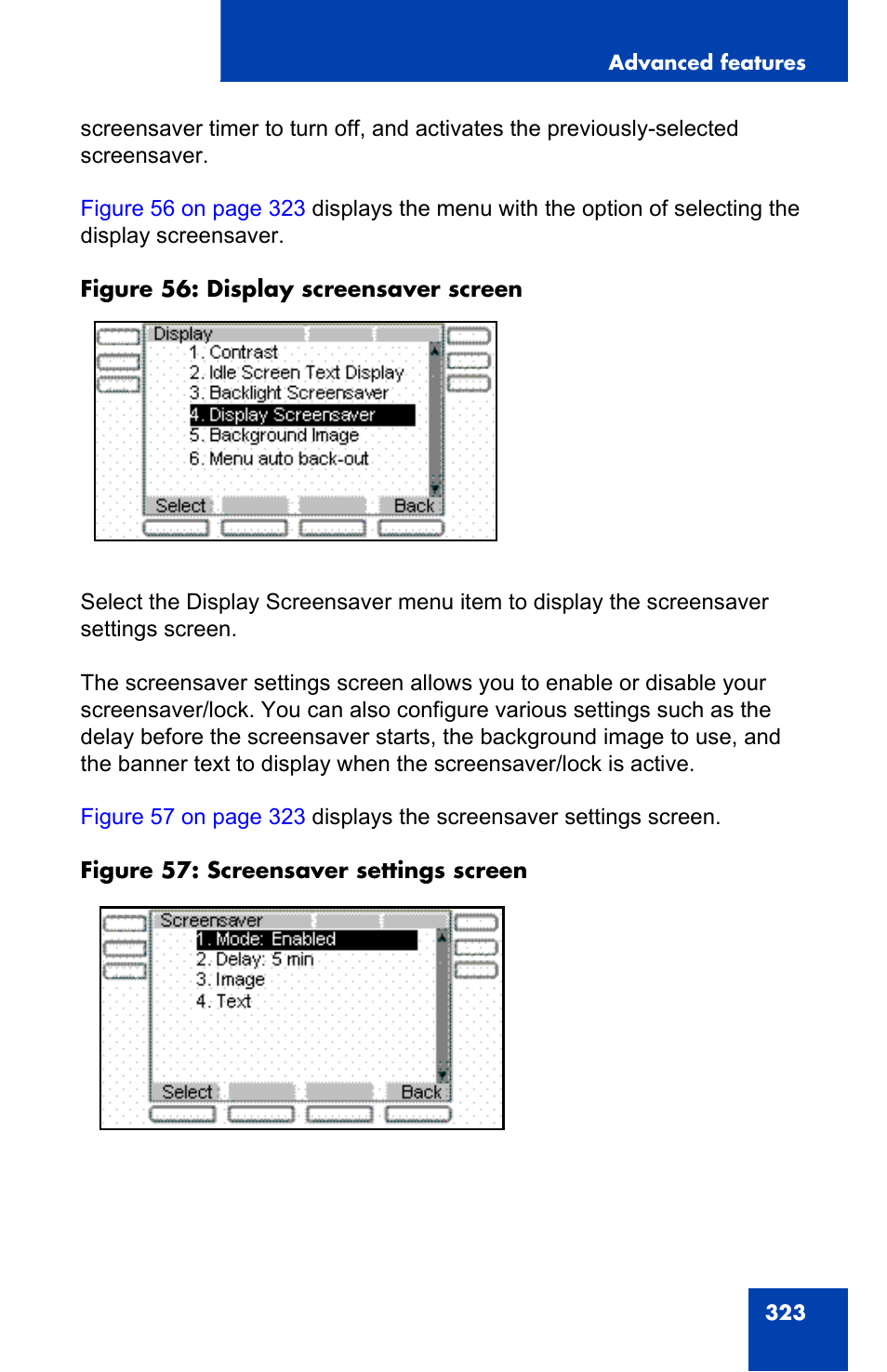 Avaya 1140E IP User Manual | Page 323 / 418