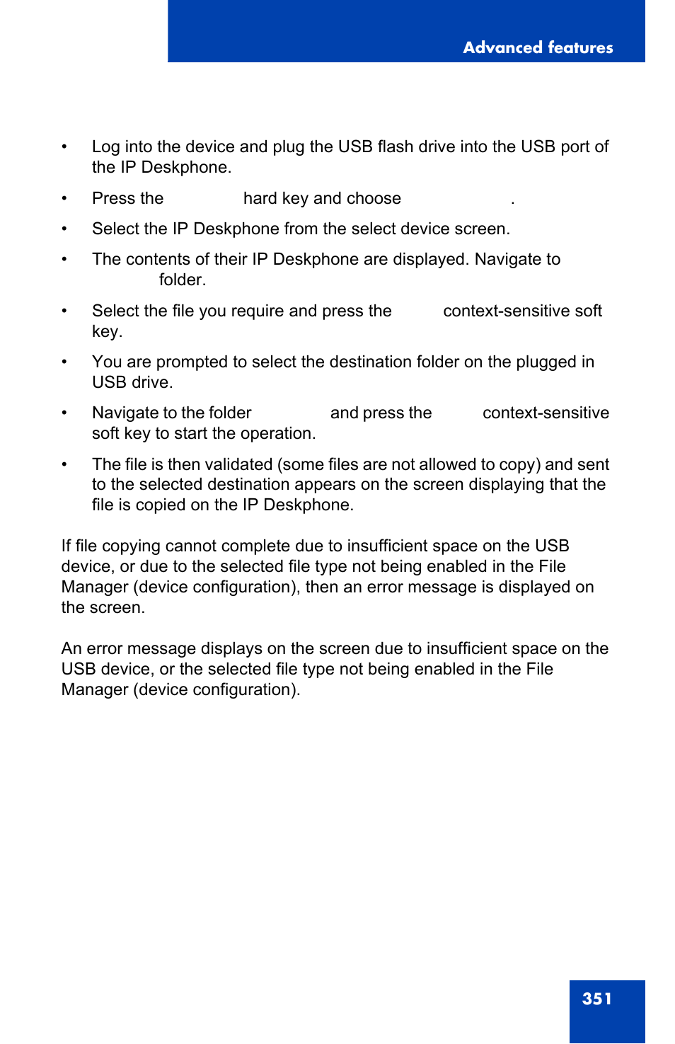 Avaya 1140E IP User Manual | Page 351 / 418