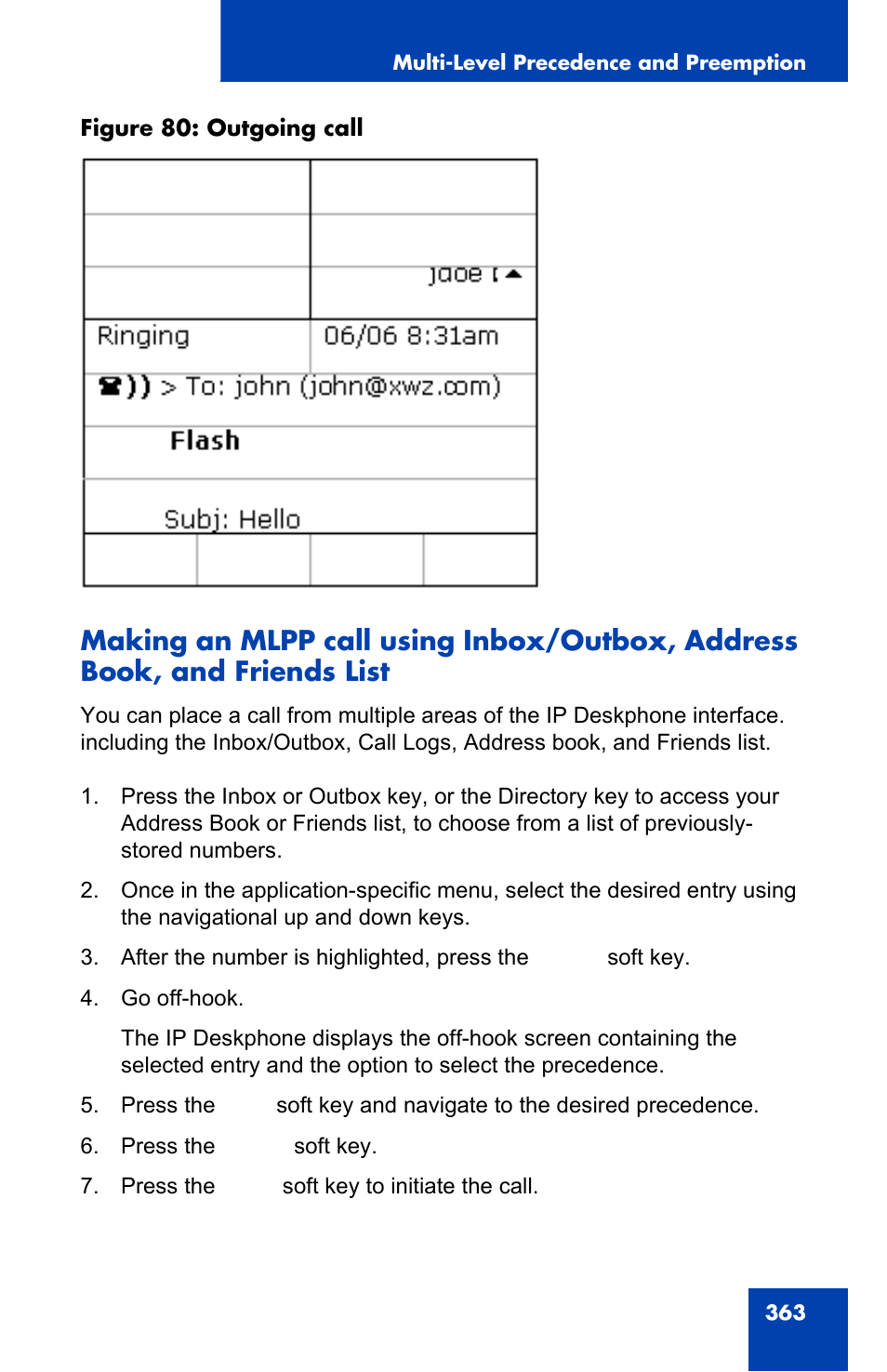 Avaya 1140E IP User Manual | Page 363 / 418