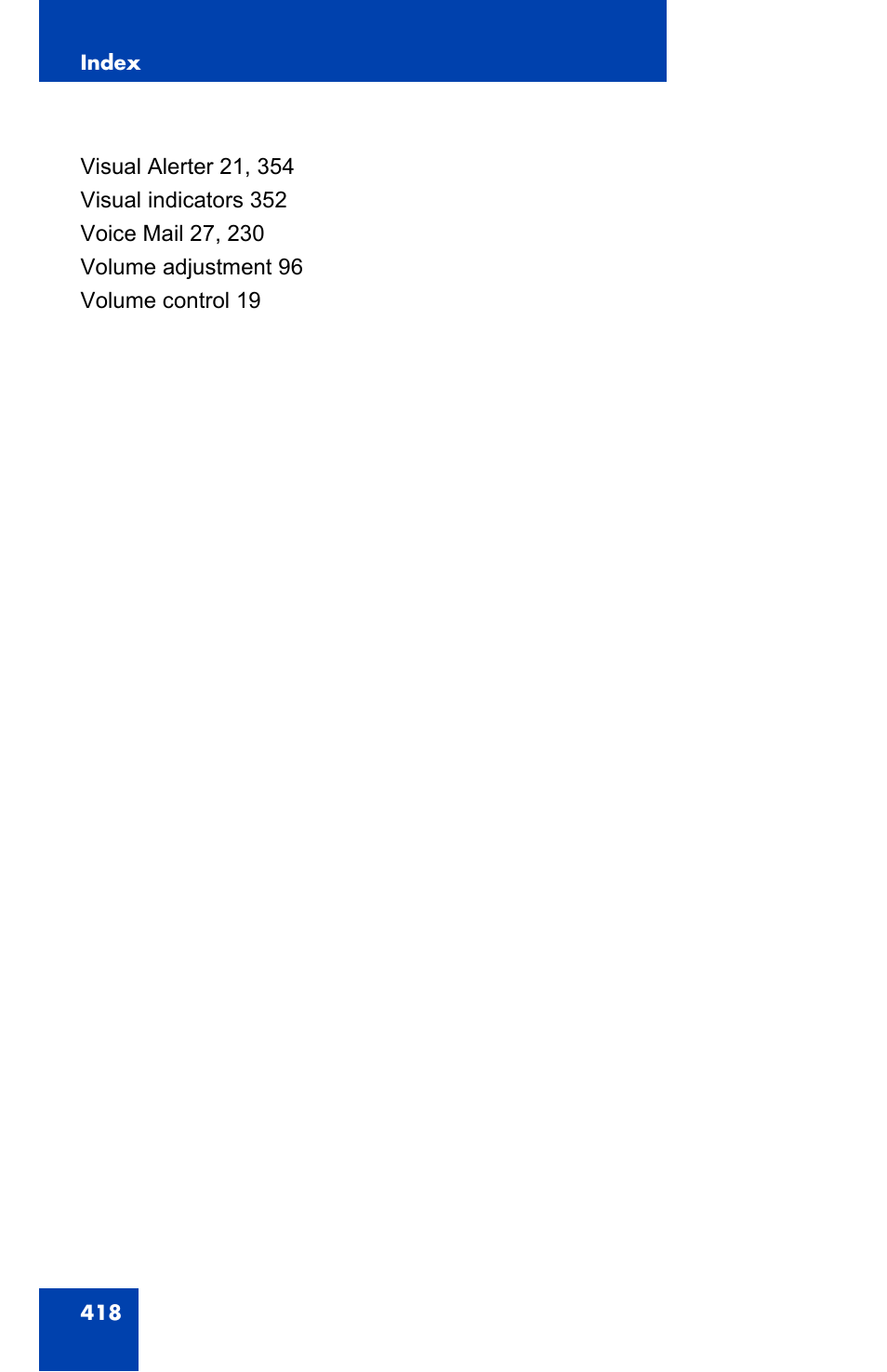 Avaya 1140E IP User Manual | Page 418 / 418