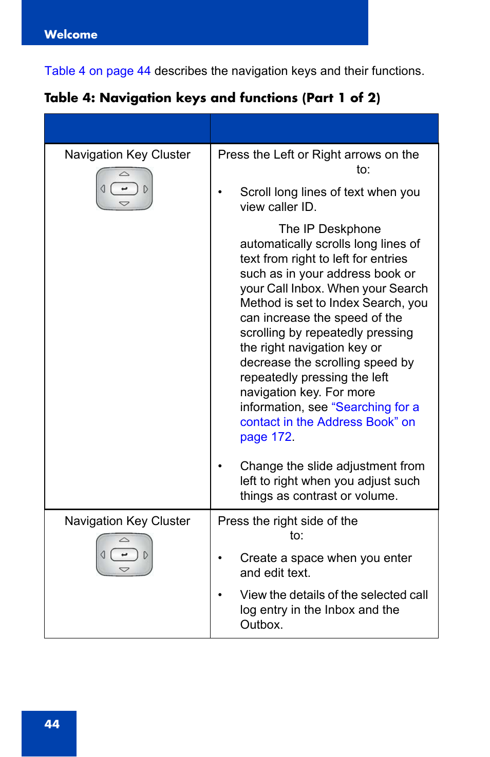 Avaya 1140E IP User Manual | Page 44 / 418