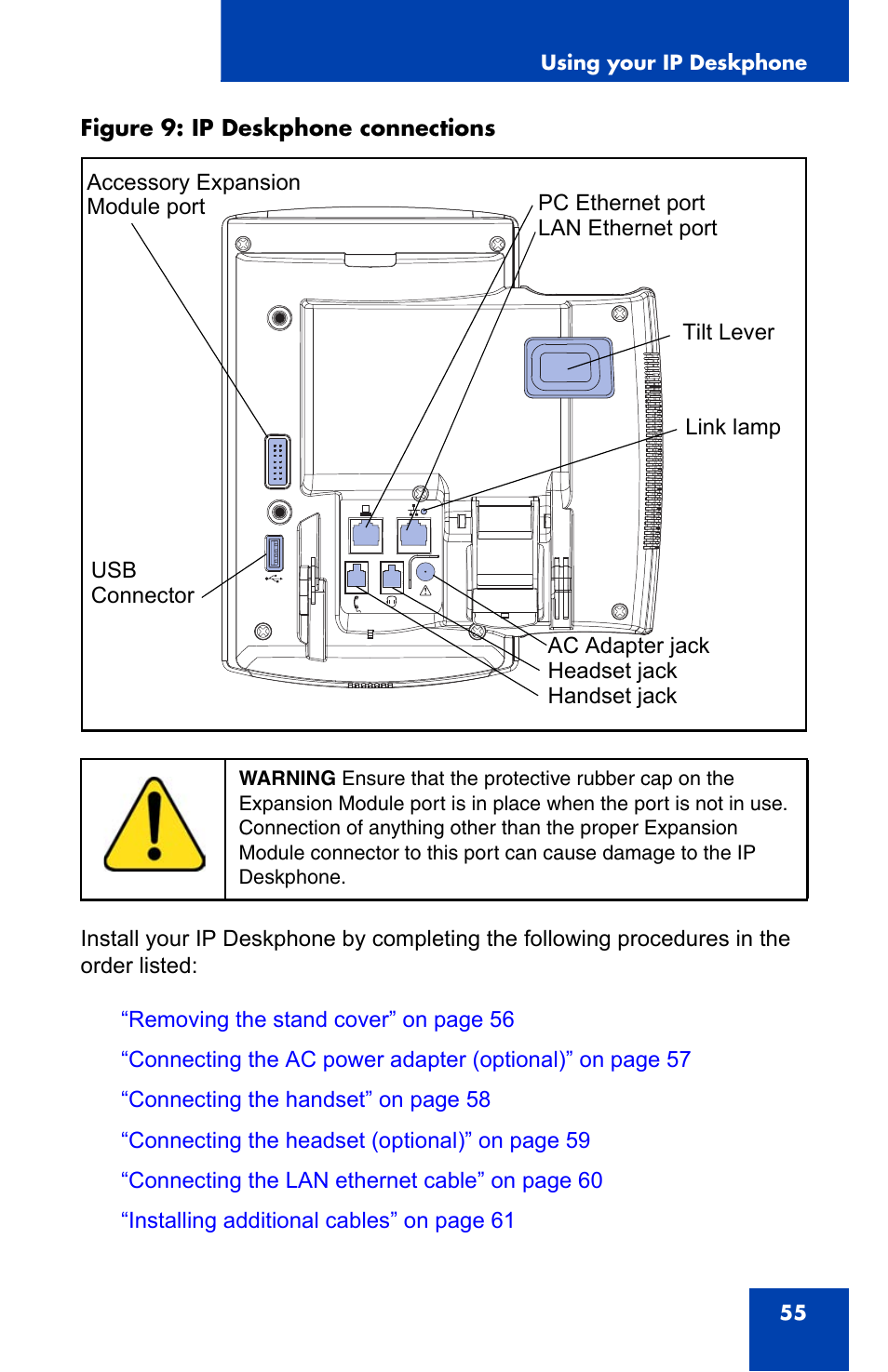 Avaya 1140E IP User Manual | Page 55 / 418