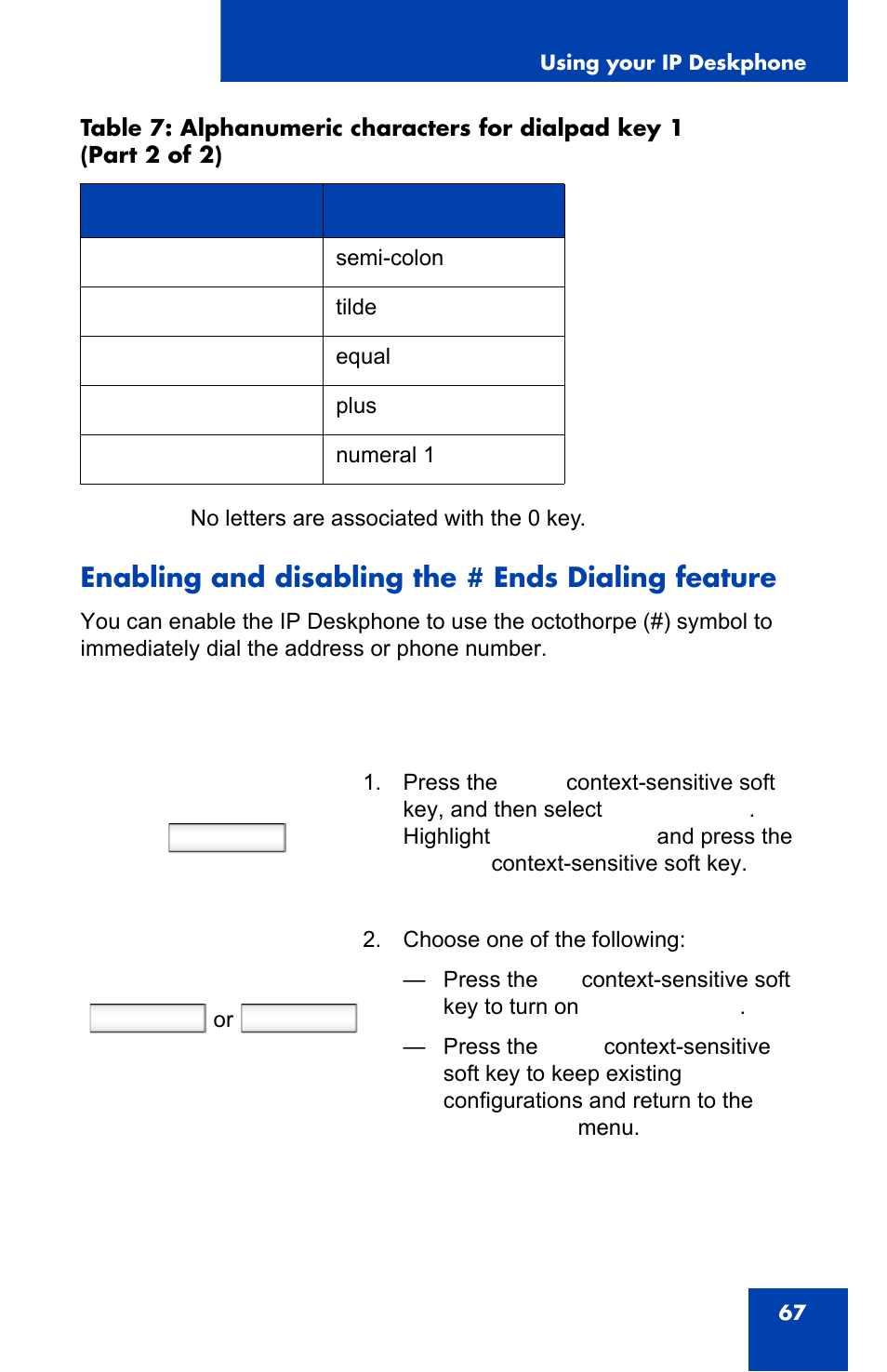 Enabling and disabling the # ends dialing feature, Prefs, On back | Avaya 1140E IP User Manual | Page 67 / 418